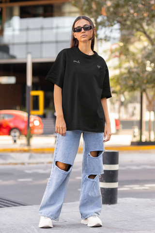 smile & love | Oversized Shirt