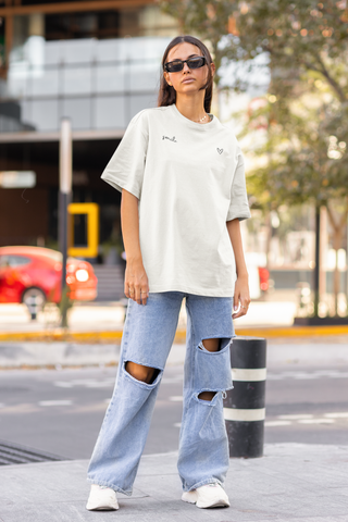 smile & love | Oversized Shirt